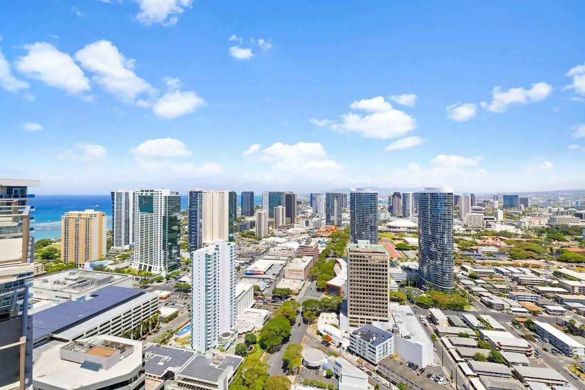 Apartmán New Luxury Penthouse! Sky Ala Moana 2Bedroom Honolulu USA