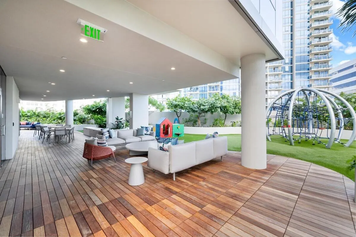 Apartmán New Luxury Penthouse! Sky Ala Moana 2Bedroom Honolulu